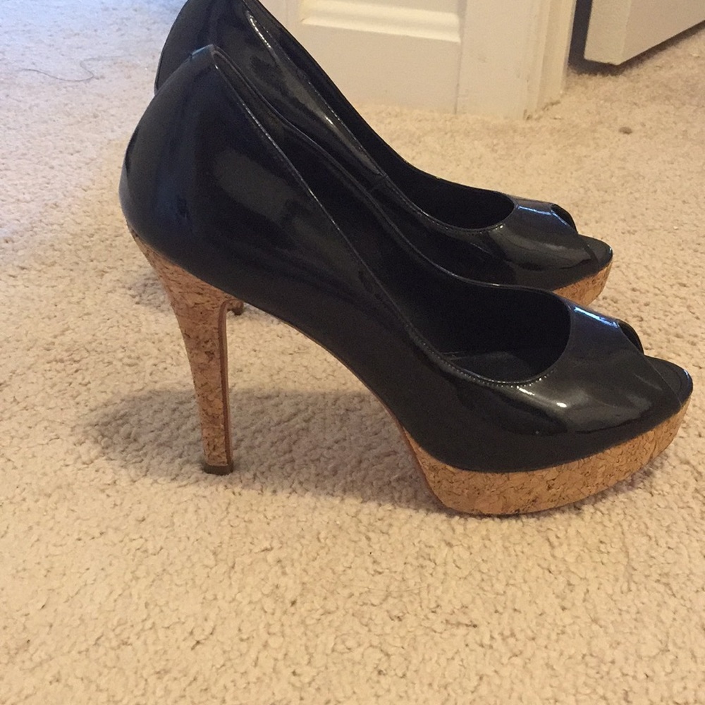 Cole Haan peep toe pumps